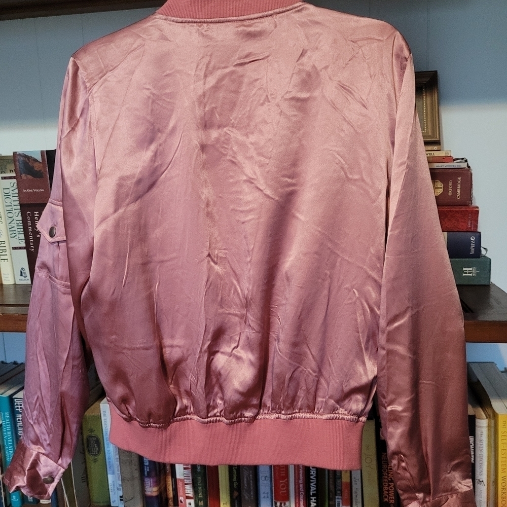 Anne Carson silk bomber jacket. Women's small - Picture 5 of 5